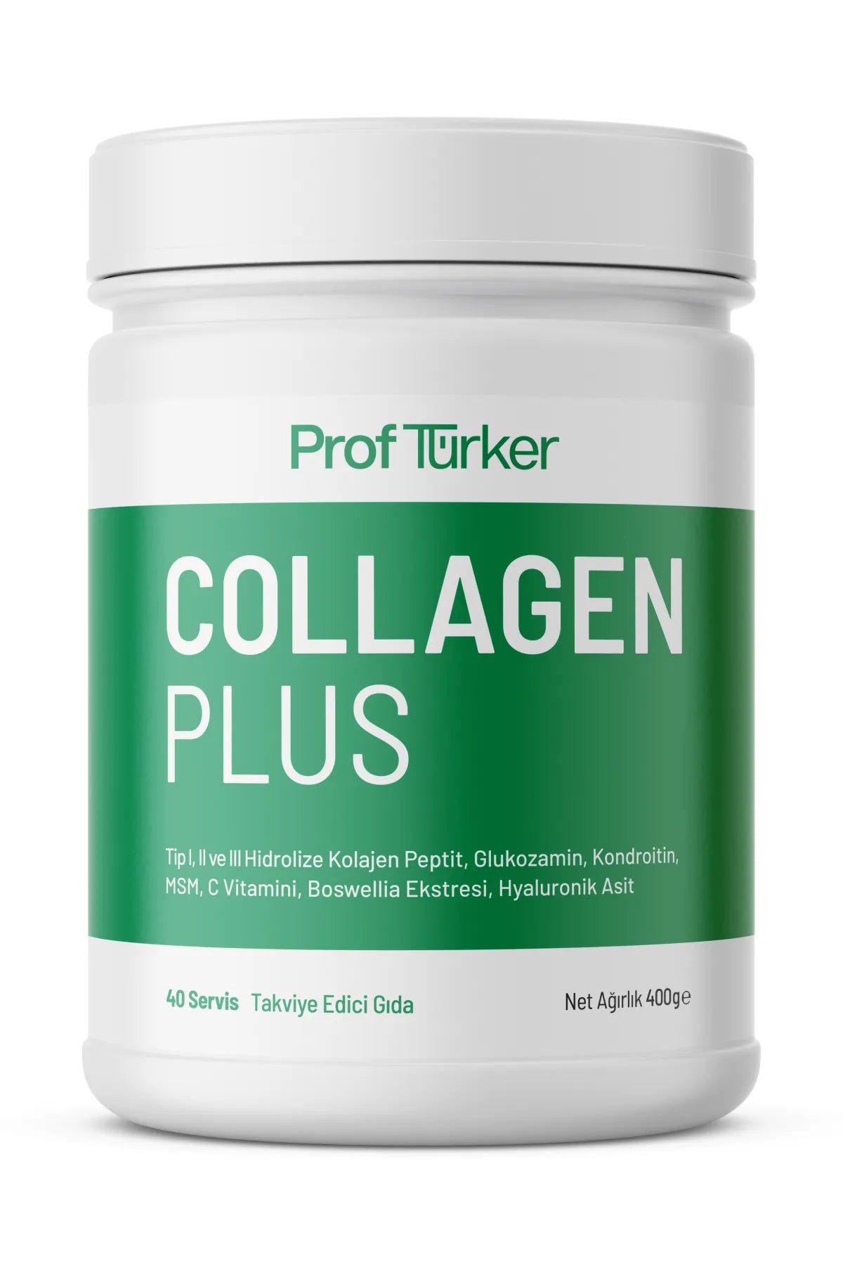 ProfTürker Collagen Plus 400 gr – Kolajen, Glukozamin, Kondroitin, MSM, Boswellia