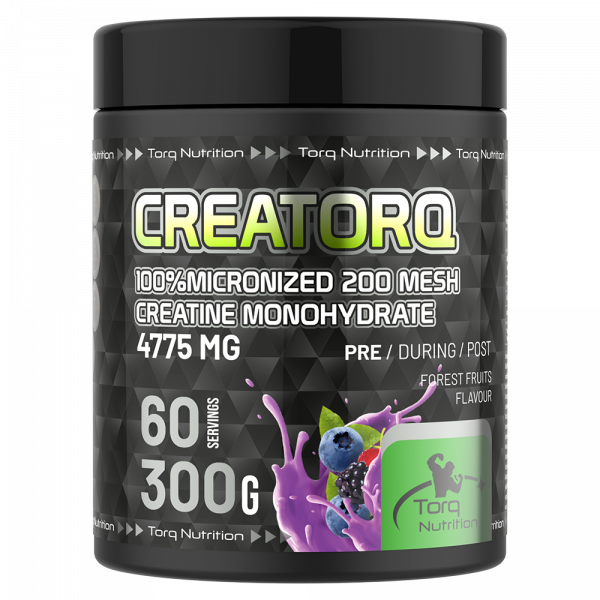 Creatorq %100 Micronized Creatine Monohydrate Orman Meyveli 300 Gr - 60 Servis