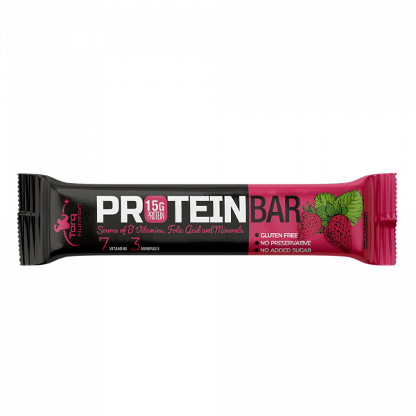 Torq Nutrition Protein Bar 50 Gr - Çilek aromalı