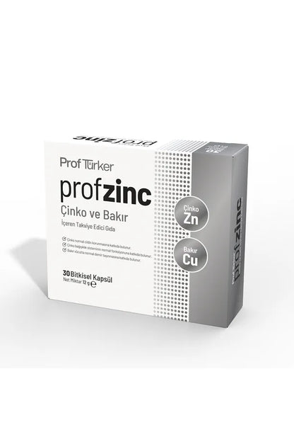 ProfTürker Profzinc - Çinko ve Bakır Mineralleri İçeren Gıda Takviyesi
