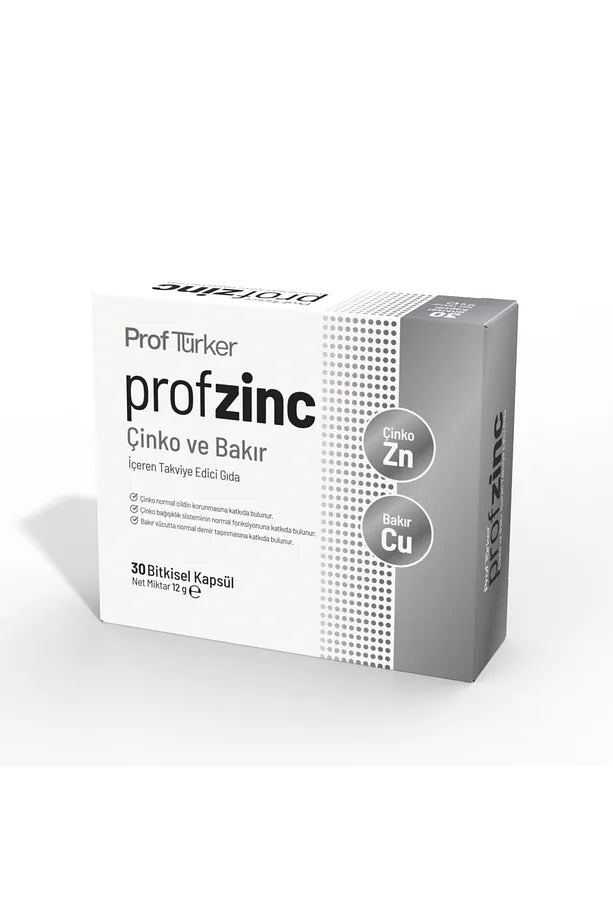 ProfTürker Profzinc - Çinko ve Bakır Mineralleri İçeren Gıda Takviyesi