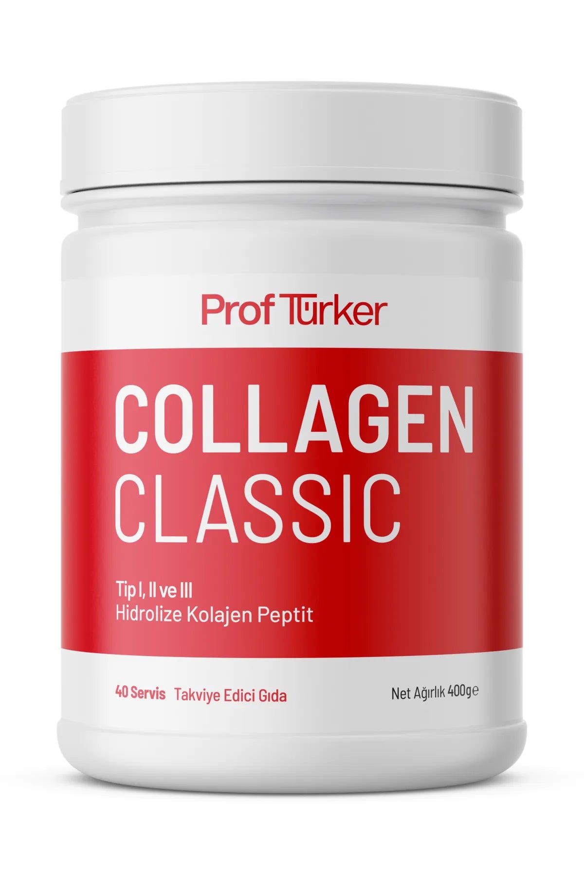 Proftürker Collagen Classic 400 g – %100 Saf ve Doğal Toz Kolajen
