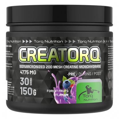 Creatorq %100 Micronized Creatine Monohydrate Orman Meyveli 150 Gr - 30 Servis