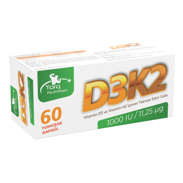 D3K2 Vitamini (1000 IU / 11,25 mcg) 60 Yumuşak Kapsül