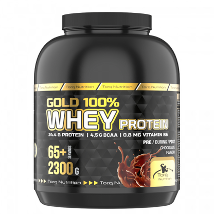 GOLD %100 Whey Protein Tozu (Çikolata aromalı) 2300 Gr - 65+ Servis