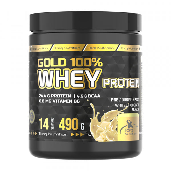 GOLD %100 Whey Protein Tozu (Beyaz çikolata aromalı) 490 Gr - 14 Servis